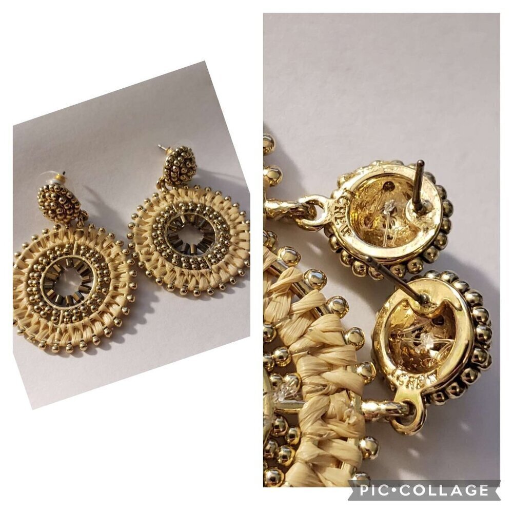J. Crew Factory Rattan Earrings